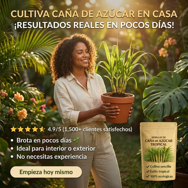 CañaDulce™ Seeds — Tu Propia Caña de Azúcar Tropical y Fresca en Casa