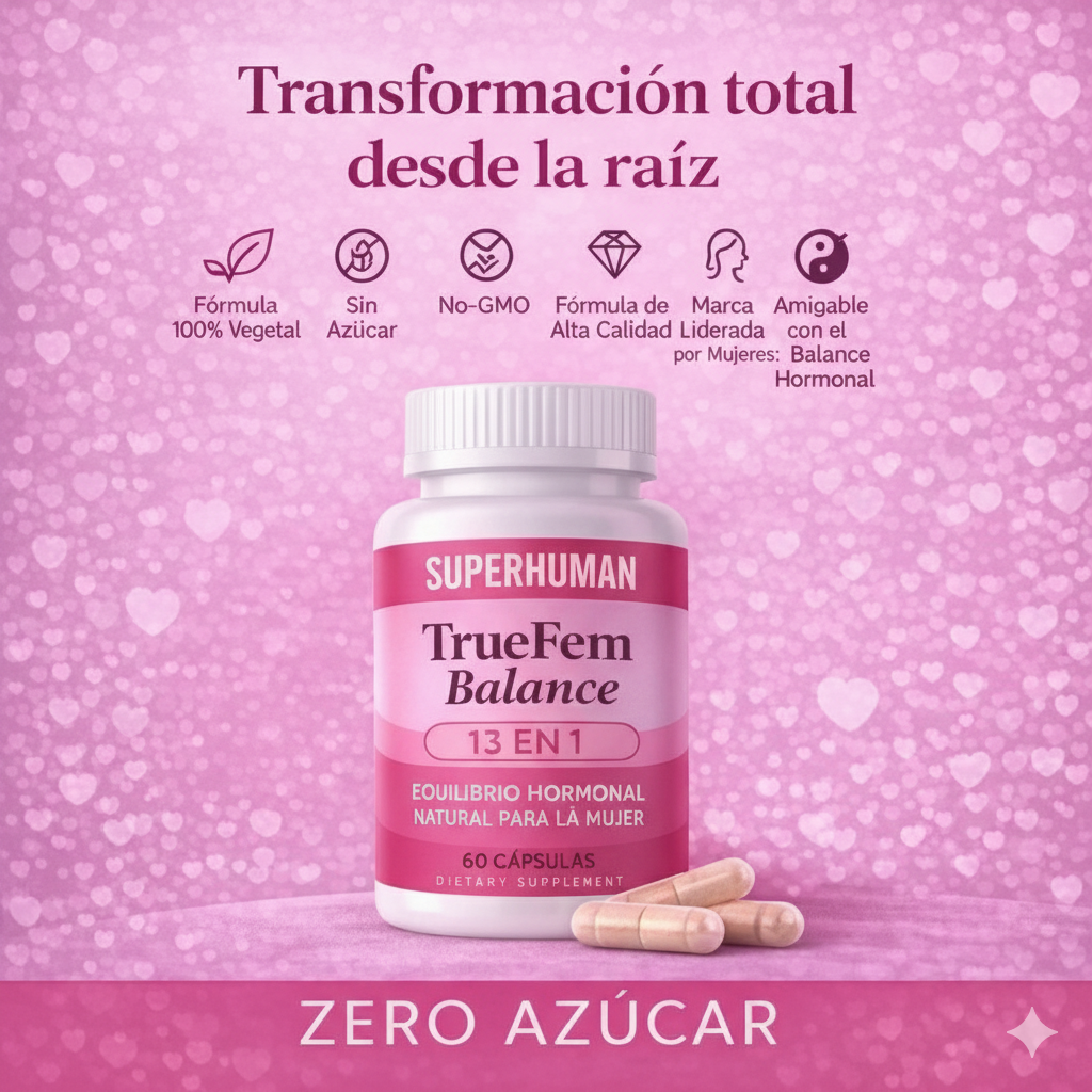 True Fem™ 60 Cápsulas - Recupera tu Salud Femenina y Equilibrio Hormonal + Envío Gratis