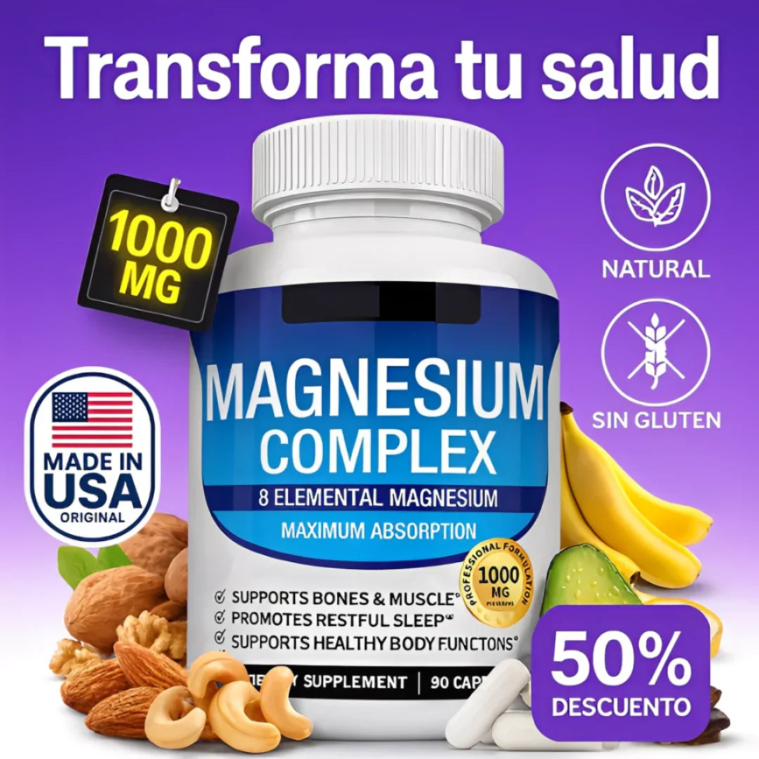 Magnesio Complex™ 8 en 1 💊 Envío Gratis  🎁