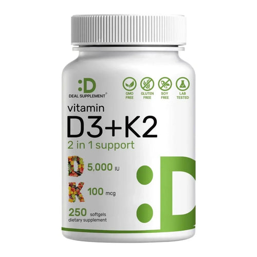 VITAMINA D3 + K2 250 CAPSULAS + ENVIO GRATIS