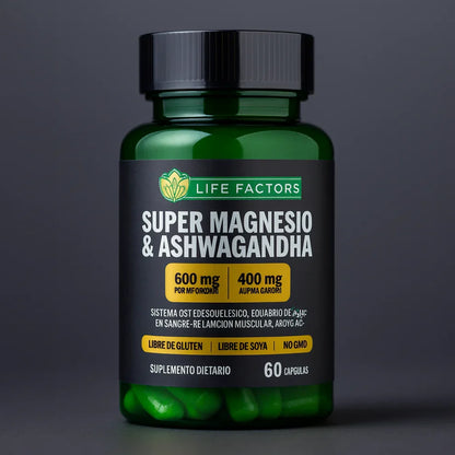 🏆 37 beneficios en 1 sola cápsula: Super Magnesio + Ashwagandha💊