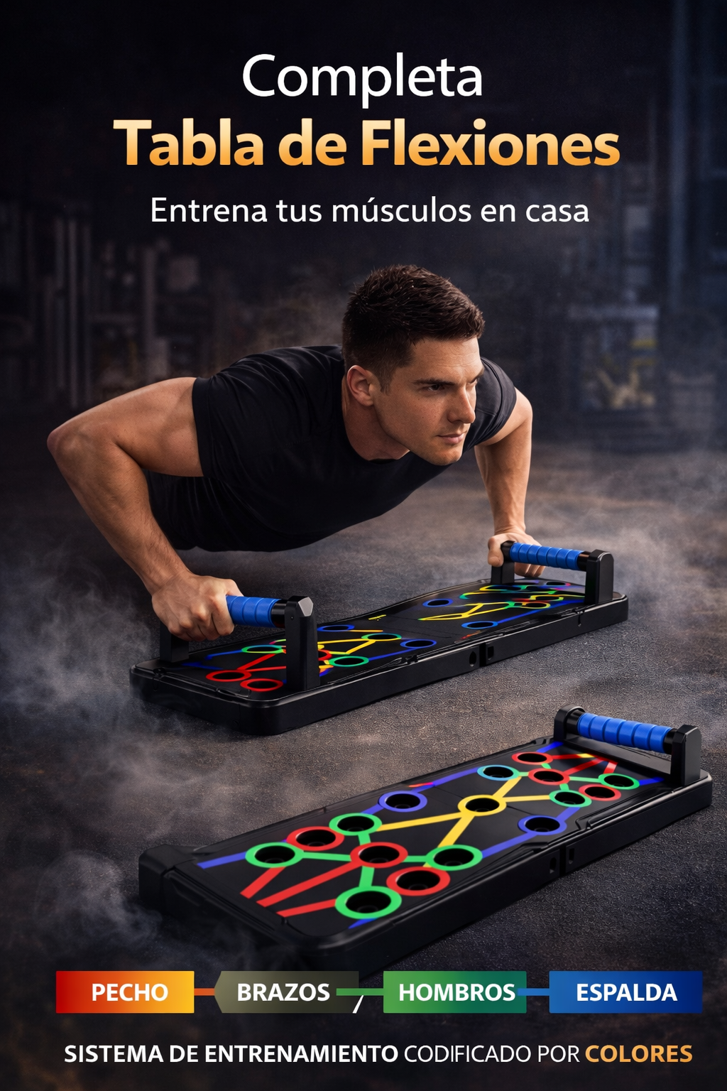 Tabla Push Up Para Flexiones 💪 - REBAJA YA ESOS KILOS DE DICIEMBRE🏋️‍♀️ + Envío Gratis