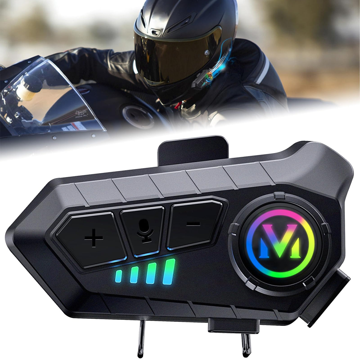 MOTOLINK™ PRO: Auricular Bluetooth para casco + ENVÍO GRATIS 🚚
