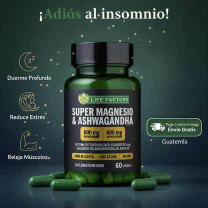 🍃 SUPER MAGNESIO & ASHWAGANDHA 60 CAPS ORIGINAL