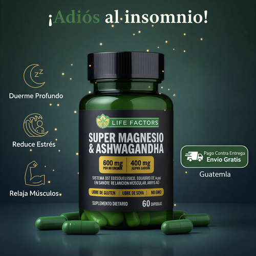 🍃 SUPER MAGNESIO & ASHWAGANDHA 60 CAPS ORIGINAL