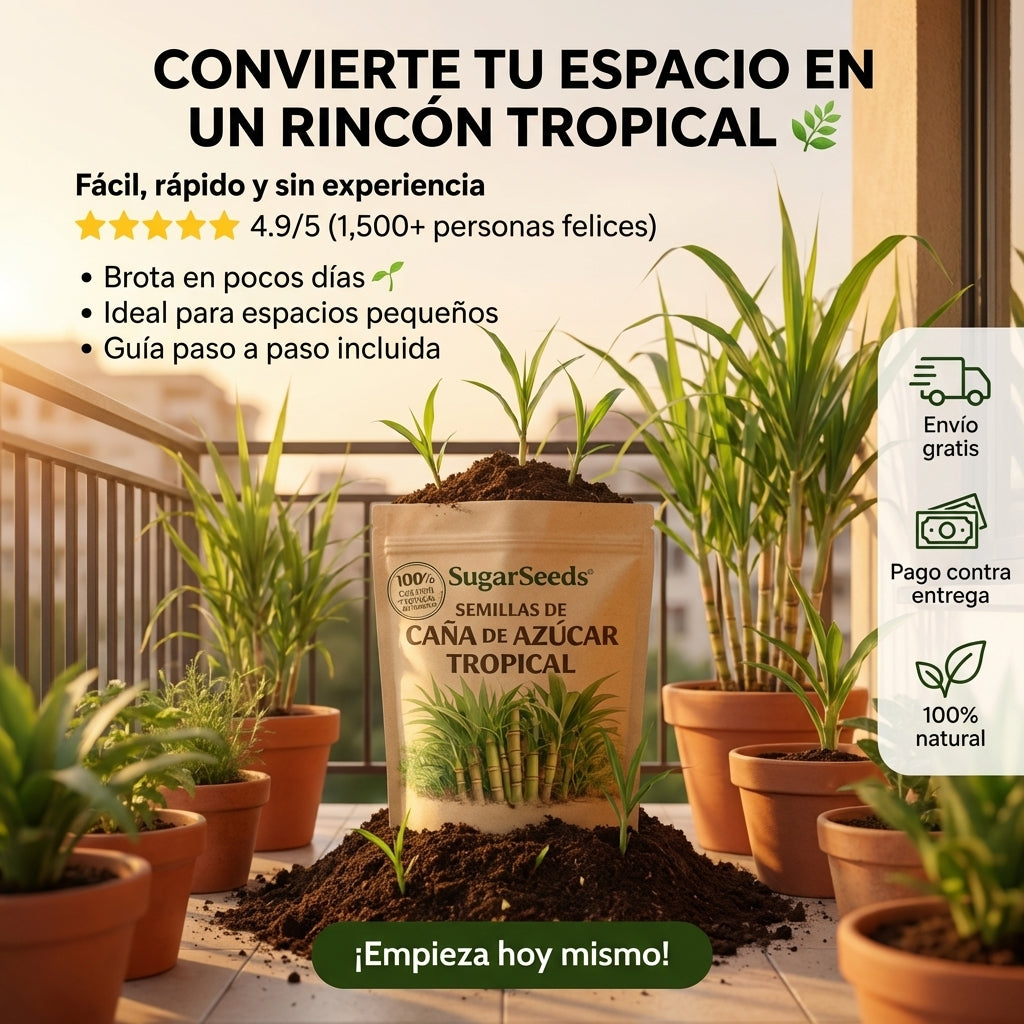 CañaDulce™ Seeds — Tu Propia Caña de Azúcar Tropical y Fresca en Casa