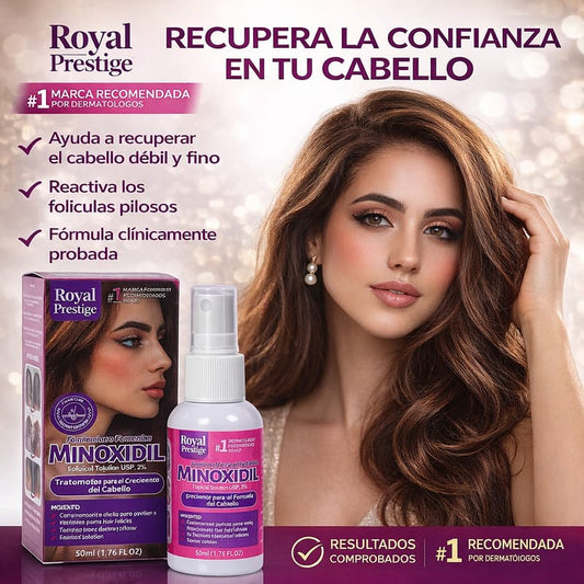 Minoxidil al 2% con Biotina, Péptidos y Vitamina E 💆‍♀️💇🏼‍♀️