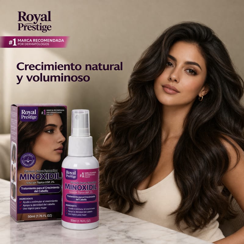 Minoxidil al 2% con Biotina, Péptidos y Vitamina E 💆‍♀️💇🏼‍♀️