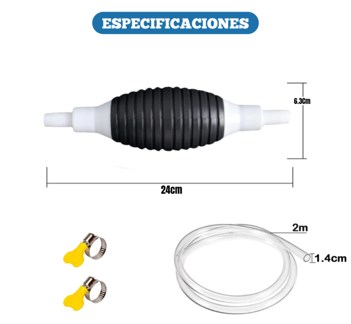 TURBOSIPHON® -BOMBA MANUAL DE SUCCIÓN + ENVÍO GRATIS