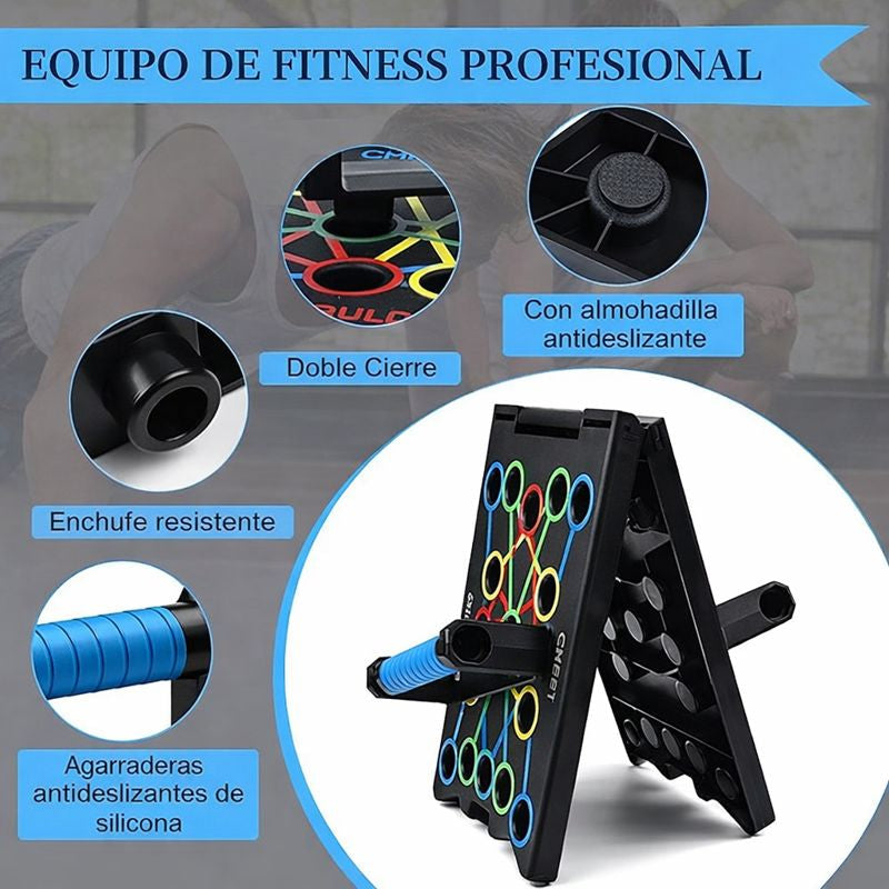 Tabla Push Up Para Flexiones 💪 - REBAJA YA ESOS KILOS DE DICIEMBRE🏋️‍♀️ + Envío Gratis