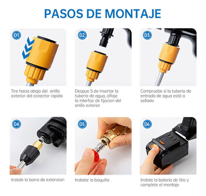 Hidrolavadora Portátil 48v : ahorro, potencia y brillo para tu vehículo 🚗💦👌 con envío gratis