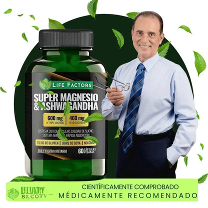 🍃 SUPER MAGNESIO & ASHWAGANDHA 60 CAPS ORIGINAL