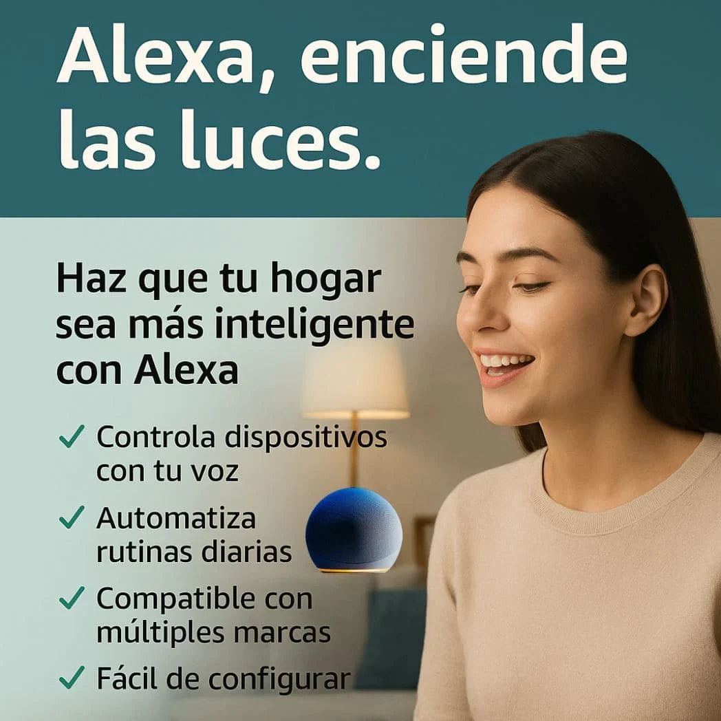 Parlante portátil Inteligente Alexa™ Potencia tu Música en Cualquier Lugar + ENVÍO GRATIS