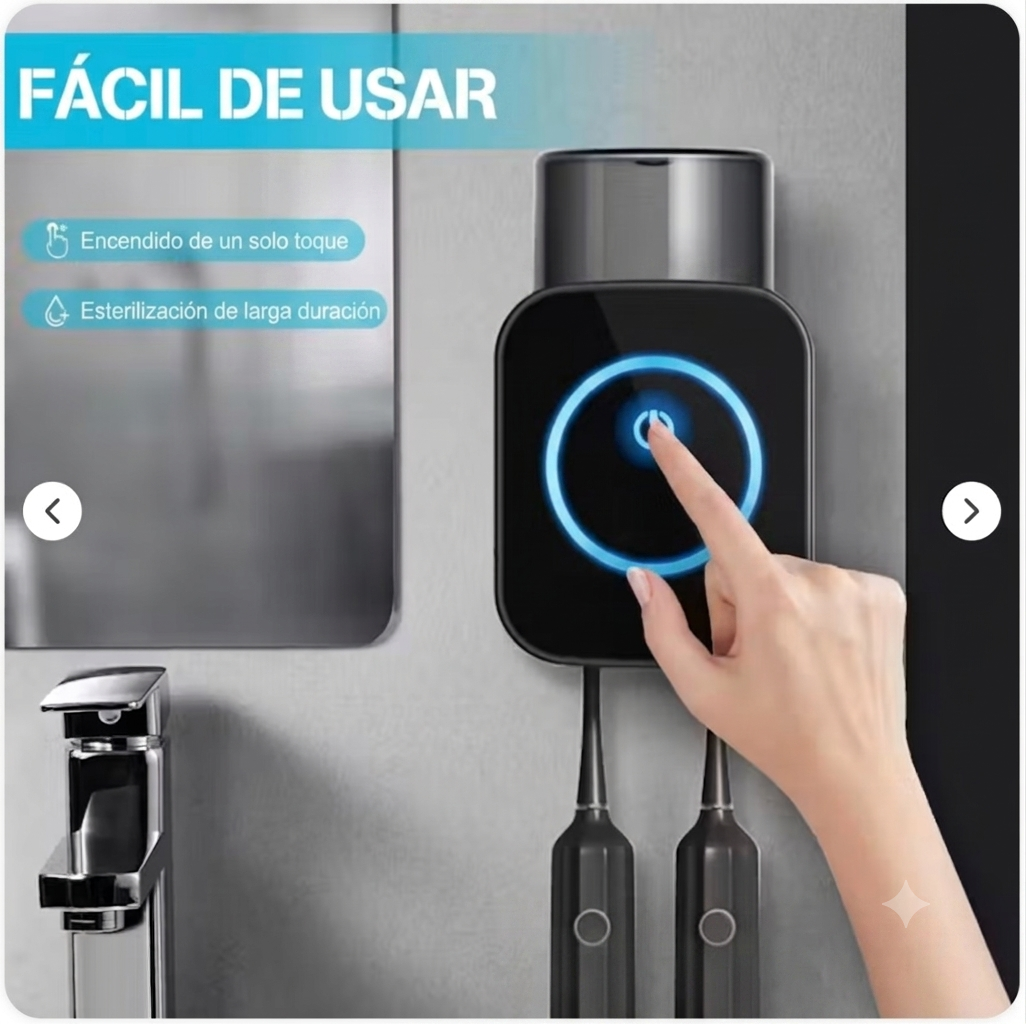 🦷 ESTERILIZADOR UV PARA CEPILLOS DE DIENTES | Higiene Inteligente para Toda la Familia