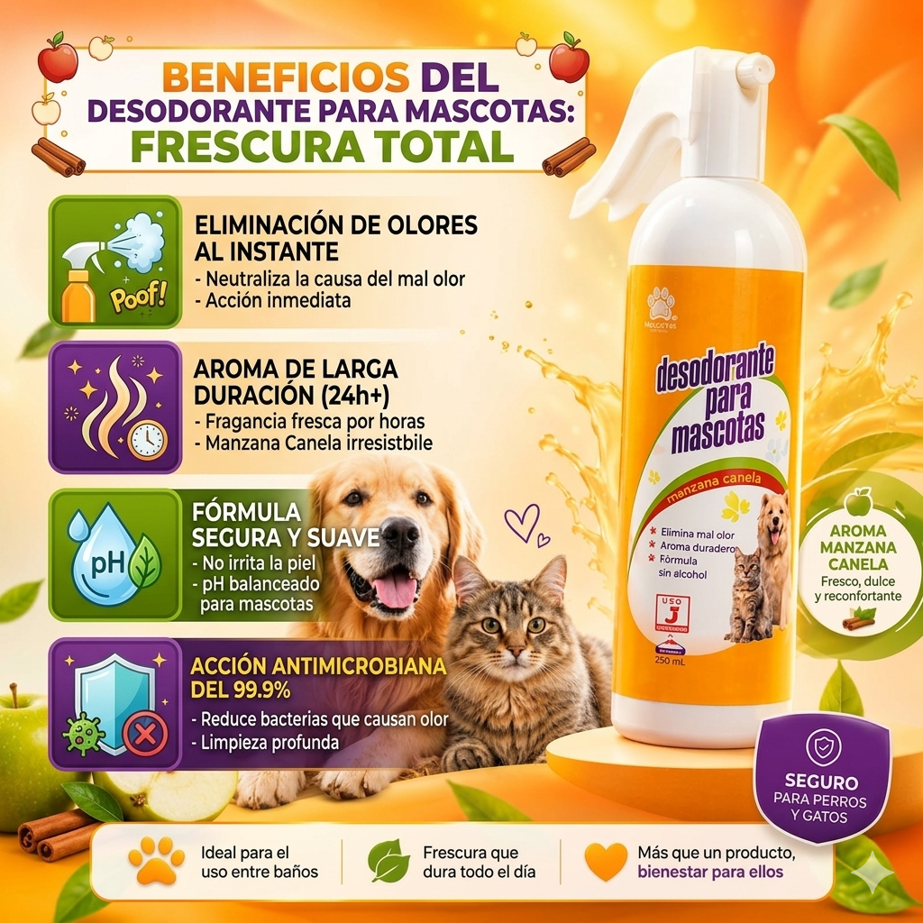 DESODORANTE ELIMINADOR DE MALOS OLORES PARA MASCOTAS🐕🐶 - ENVÍO GRATIS 🎁
