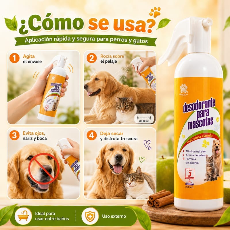 DESODORANTE ELIMINADOR DE MALOS OLORES PARA MASCOTAS🐕🐶 - ENVÍO GRATIS 🎁
