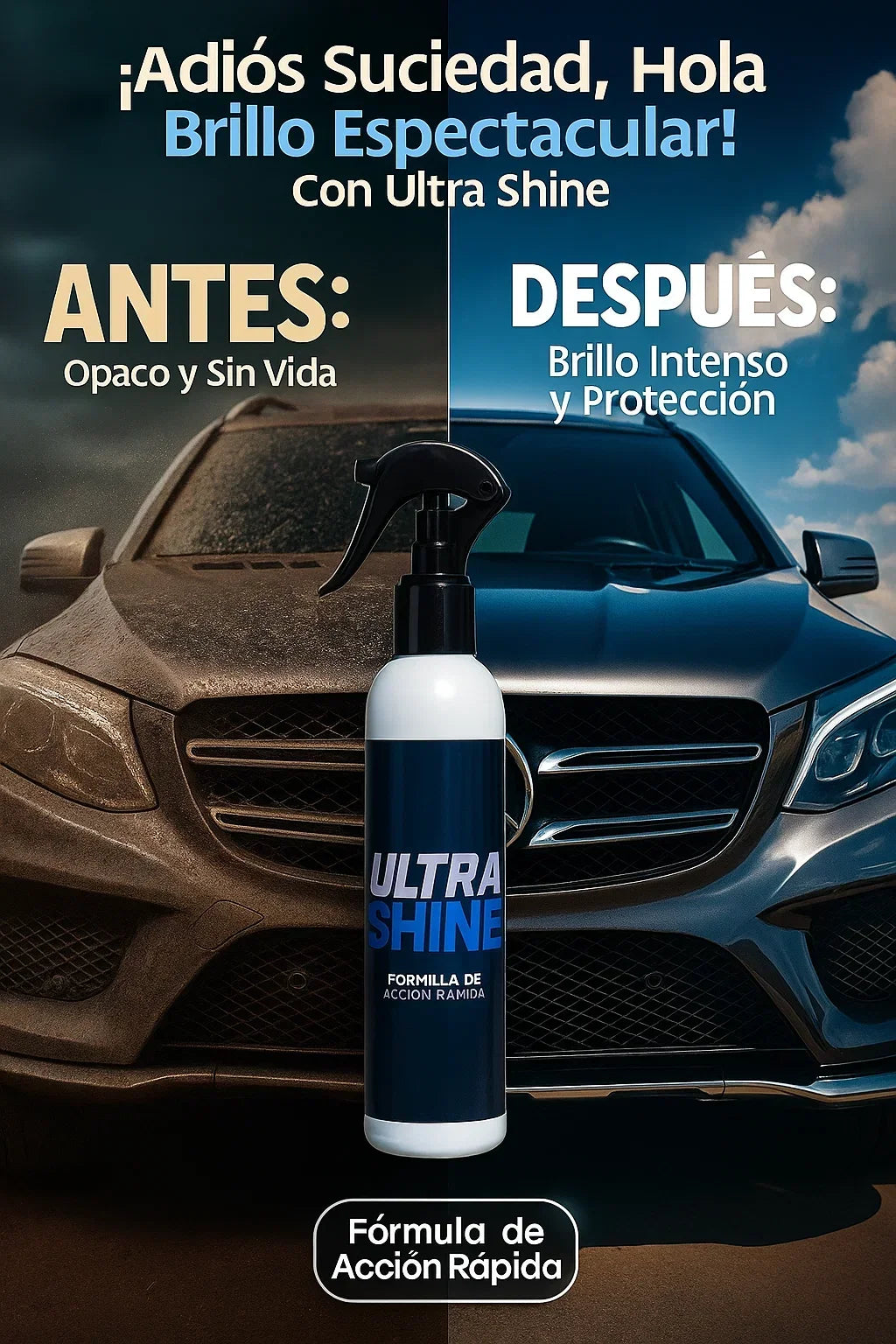 ULTRA SHINE - Limpiador Extremo en Spray para superficies