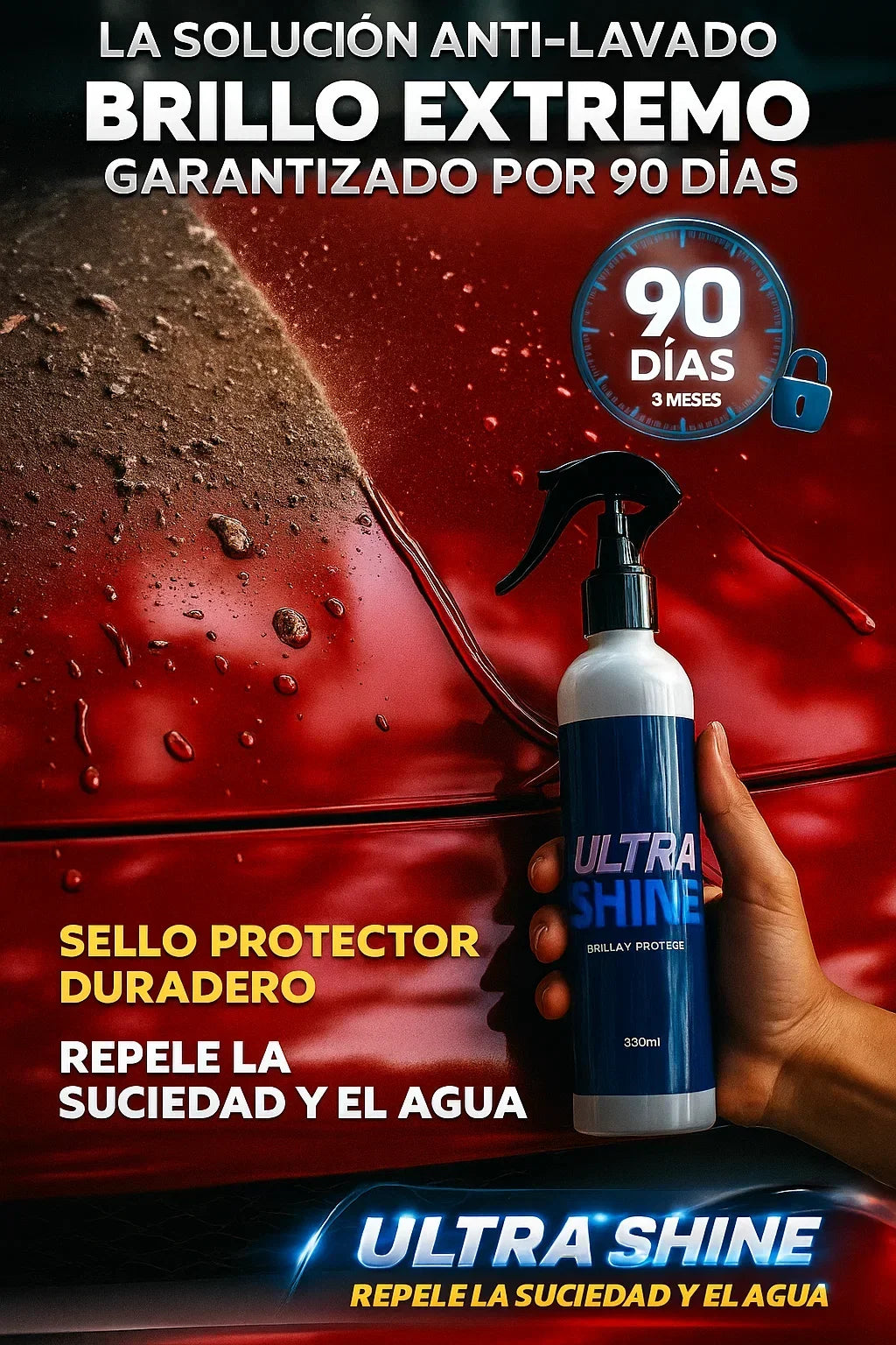 ULTRA SHINE - Limpiador Extremo en Spray para superficies