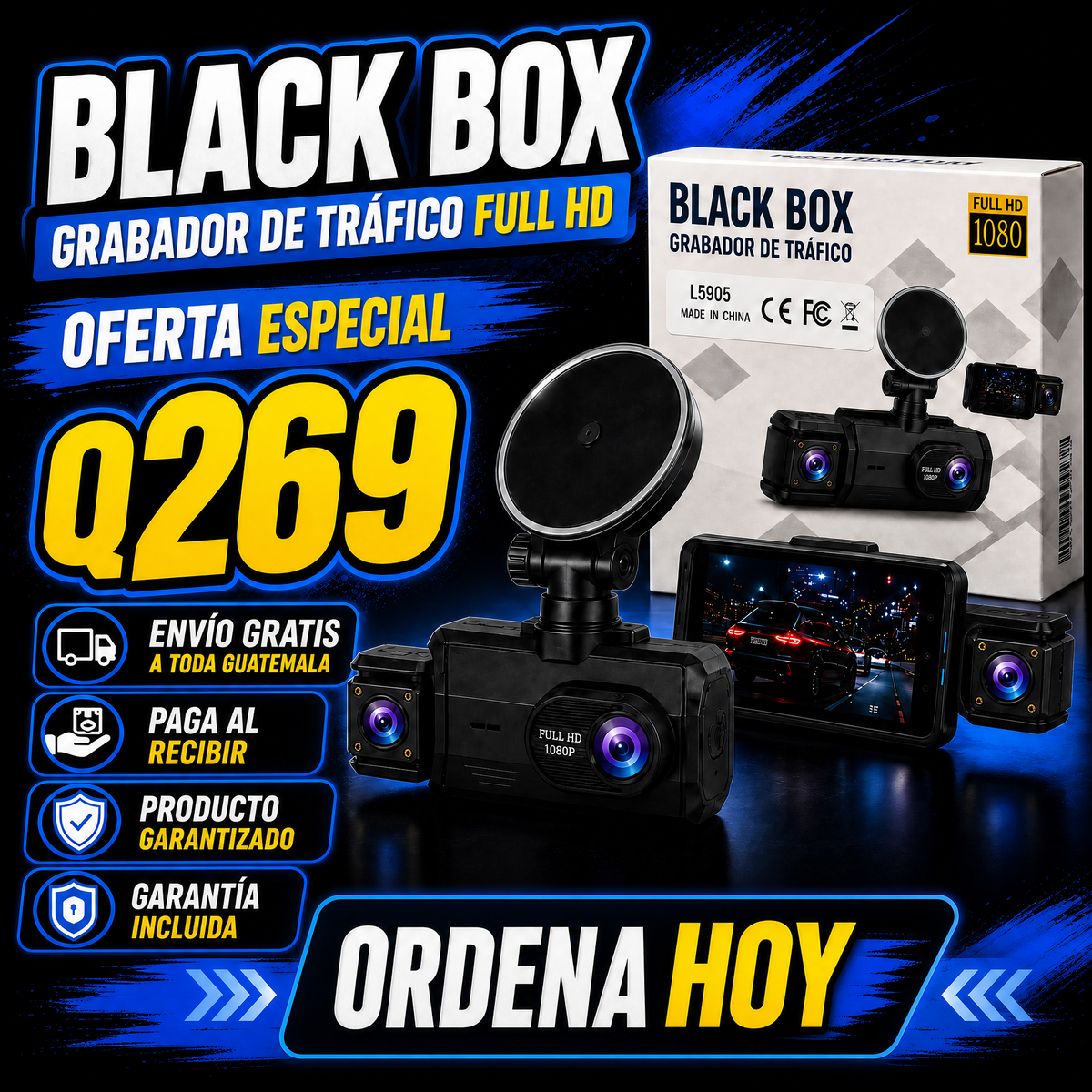 🚗📷CÁMARA BLACK BOX: TU TESTIGO EN LA CARRETERA
