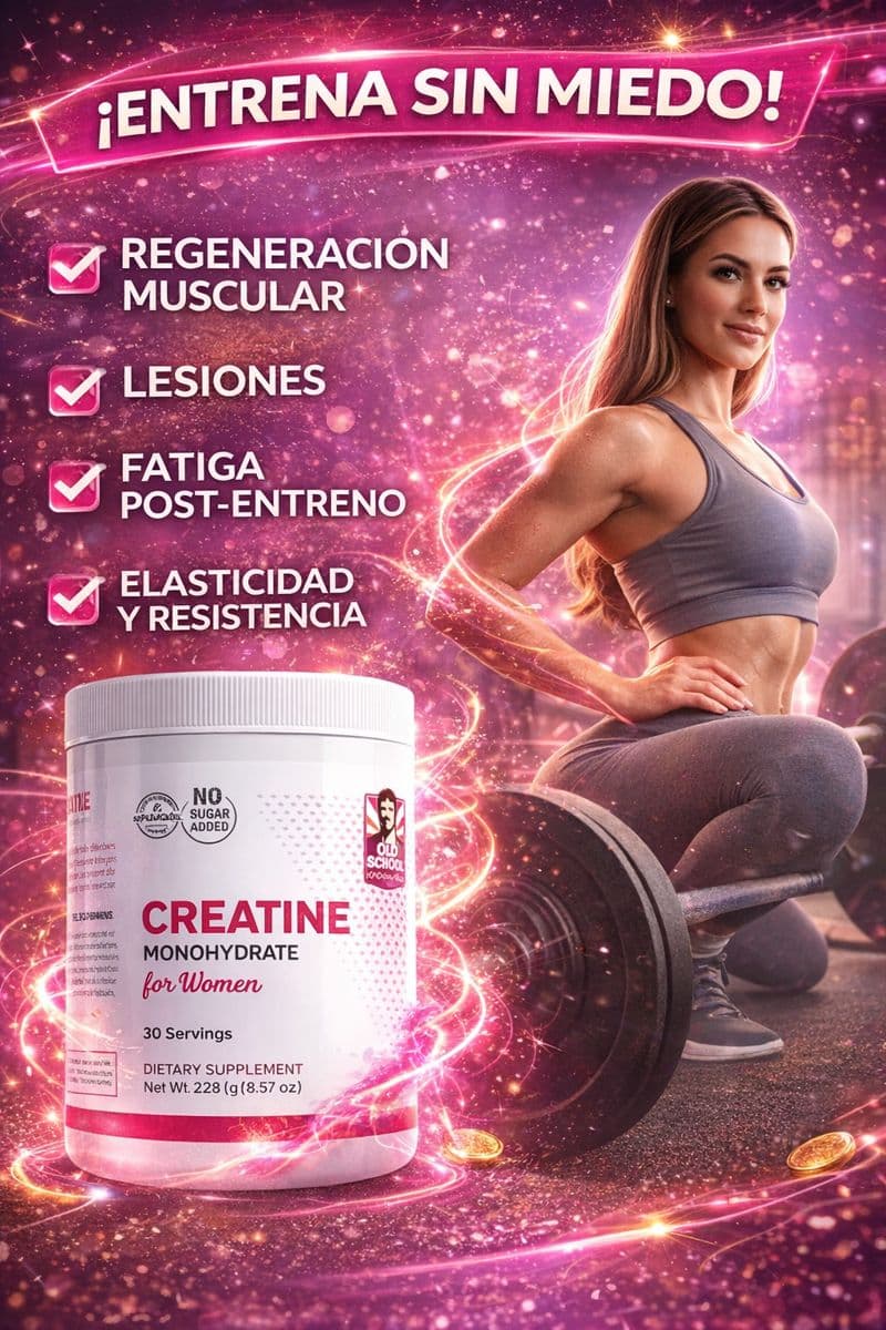 Creatine Monohydrate for Women™ – 5000 mg de Creatina con Colágeno y BCAA para Fuerza, Tonificación y Recuperación