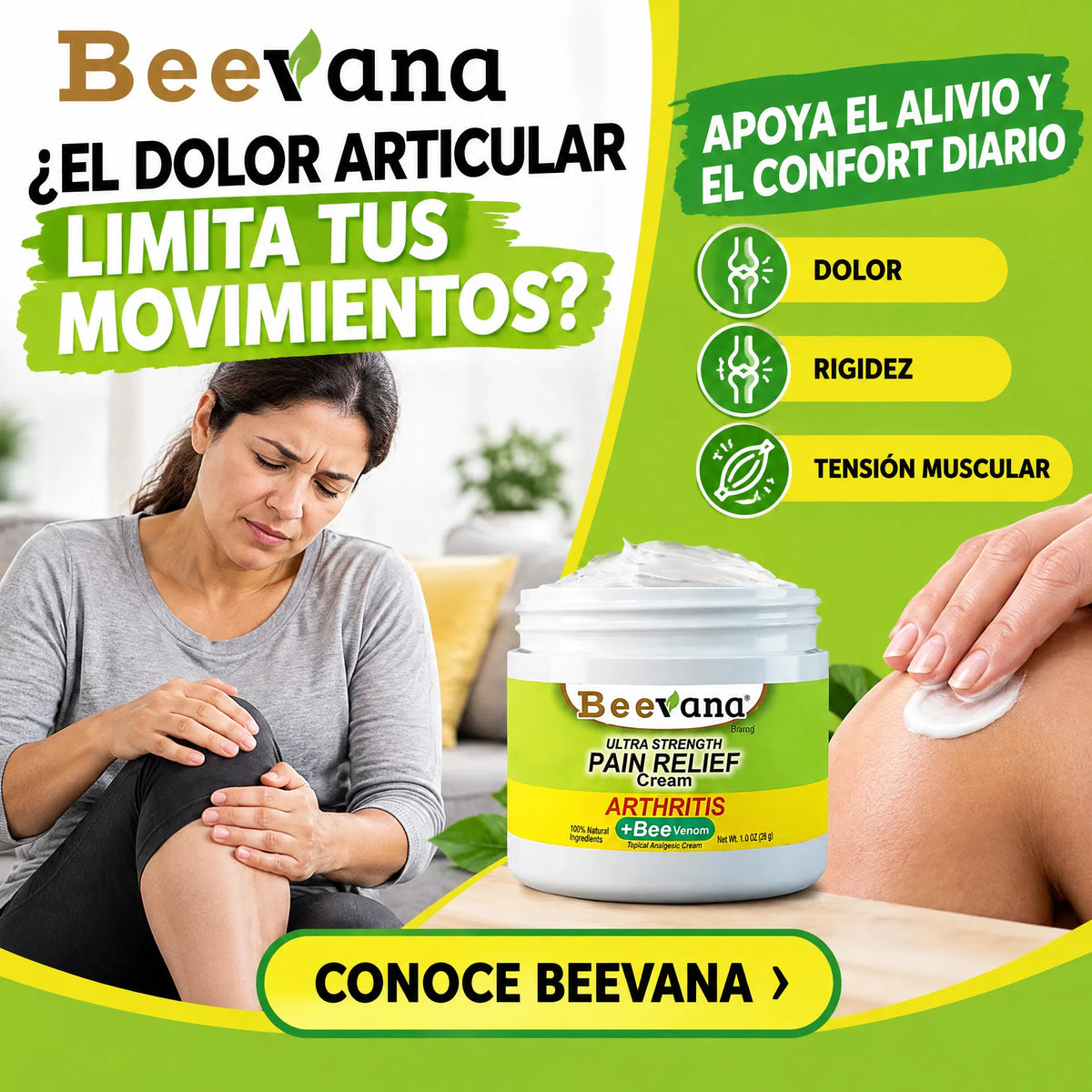 Crema Alivio Articular con Veneno de Abeja - PROMO 2 X 1 + ENVIO GRATIS