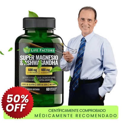🏆 37 beneficios en 1 sola cápsula: Super Magnesio + Ashwagandha💊